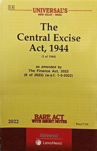 The Central Excises Act , 1944