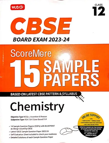 CBSE Score More 15 Sample Papers Chemistry-12 {2023-24}
