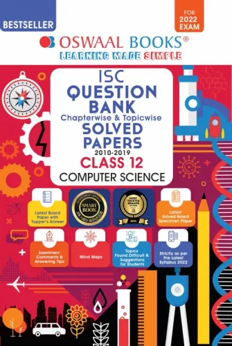 Oswaal ISC Question Bank Class 12 Computer Science Book Chapterwise & Topicwise (Reduced Syllabus) (For 2022 Exam)