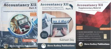 Accountancy for Class 12 (Part A, Part B & Supplementary) (Set of 3 Books)