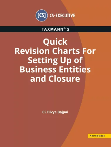 Quick Revision Charts For Setting Up of Business Entities and Closure
