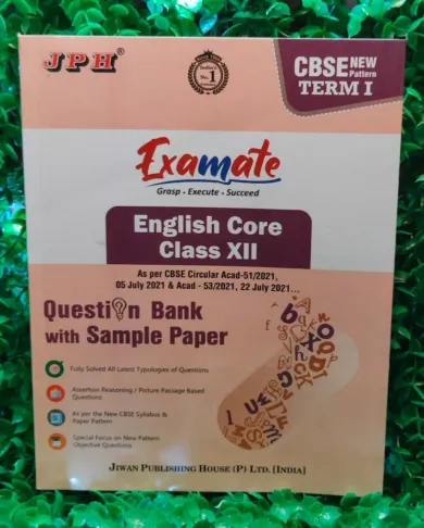 JPH Class 12 CBSE Examate MCQ English Core Question Bank With Sample Paper Term 1 New Pattern