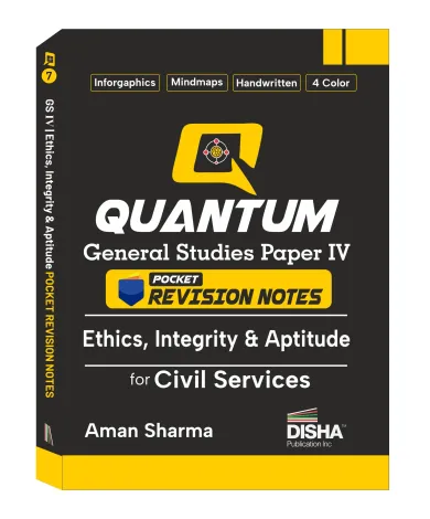 Disha Quantum General Studies Paper IV Ethics, Integrity & Aptitude Pocket Revision Notes for Civil Services | UPSC & State PSC Prelims & Mains & four-colour Handwritten Notes