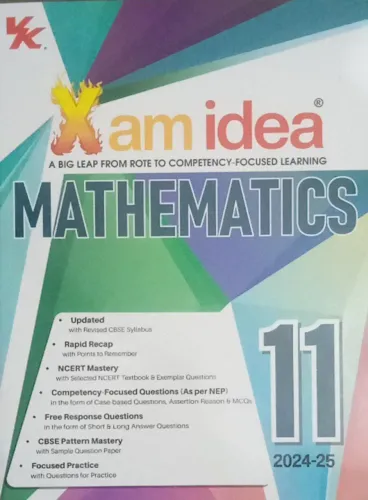 Xam Idea Mathematics Class -11 (2024-2025)