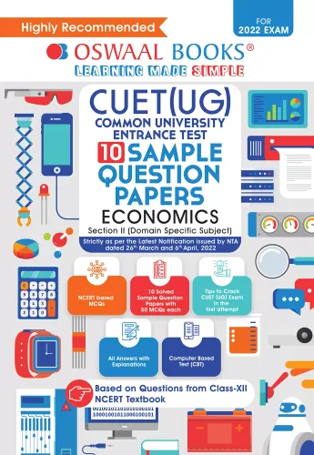 Oswaal NTA CUET (UG) 10 Sample Question Papers, Economics (Entrance Exam Preparation Book 2022)