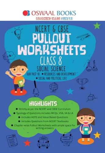Oswaal NCERT & CBSE Pullout Worksheets Social Science Class 8 (For 2022 Exam)