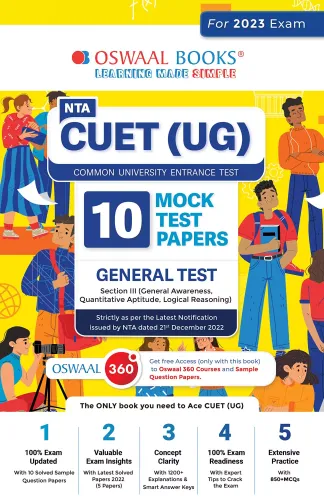 Nta Cuet (ug) 10 Mock Test Sample Question Papers General Test-2023