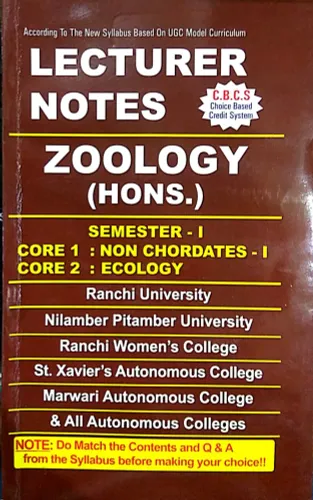 Lecturer Notes Zoology Hons. (Sem-1, Core-1&2)