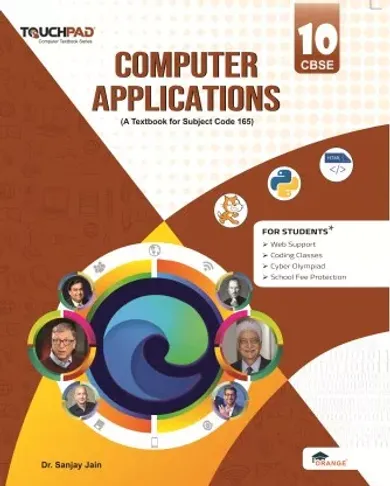 CBSE Computer Course book : Computer Applications for Class 10th, Code (165