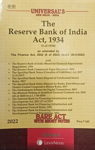 The Reserve Bank Of India Act 1934 The Specified Bank Notes Act 2017