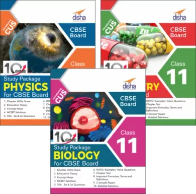 Combo 10 in One Study Package for CBSE Physics, Chemistry & Biology Class 11 with 9 Sample Papers -Set of 3 Books