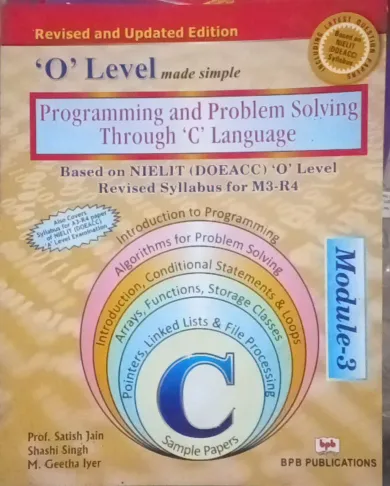 'O' Lavel Programing & Problem solving Thoug. 'C' Language Mod-3