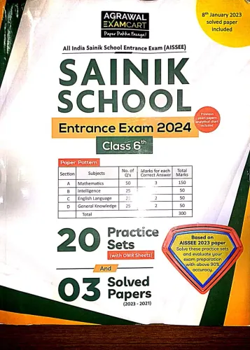 Sainik School Entrance Exam-2024 {Class-6} Practice Sets