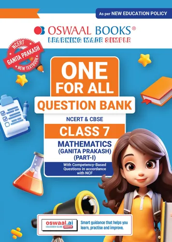 CBSE Class-7 One for All Mathematics (Ganita Prakash) Part-1 For 2026-27 Exam | As Per Latest NCERT & CBSE Syllabus | Chapter-wise Question Bank, Revision Notes, Theory, Solved Examples & Competency Based Questions