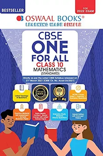 Oswaal CBSE One for All, Mathematics (Standard), Class 10 (For 2022 Exam)