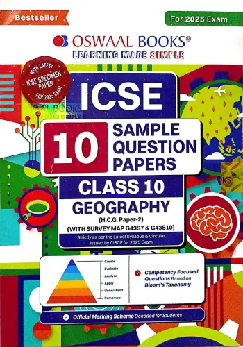 ICSE 10 Sample Question Paper Geography- 10