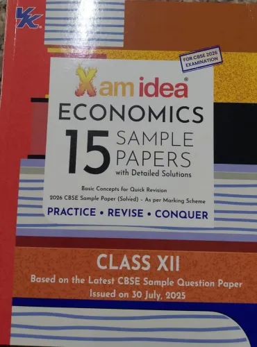 Xam Idea 15 Sample Papers Economics-12 (2025-26)