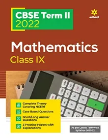 Arihant CBSE Mathematics Term 2 Class 9 for 2022 Exam (Cover Theory and MCQs) 