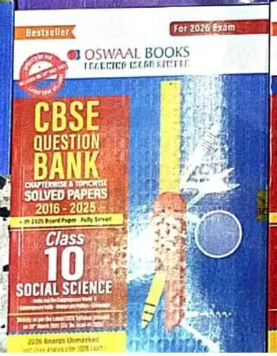 Most Likely Cbse Question Bank Social Science-10 (2025-26)