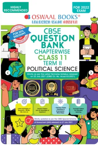 Oswaal CBSE Question Bank Chapterwise For Term 2, Class 11, Political Science (For 2022 Exam) 