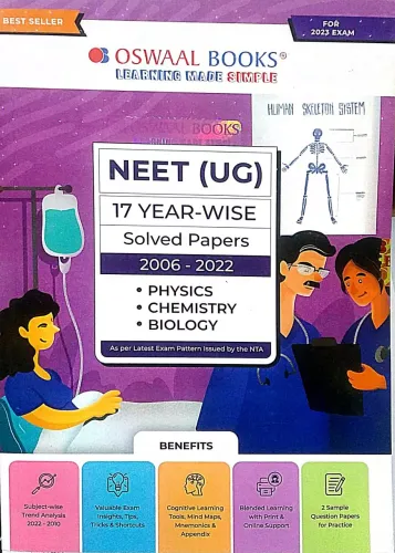 NEET (UG) 17 Years Solved Papers Physics, Chemistry, Biology (For 2023 Exam)