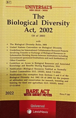 Biological Diversity Act 2022 Along With Rules 2004