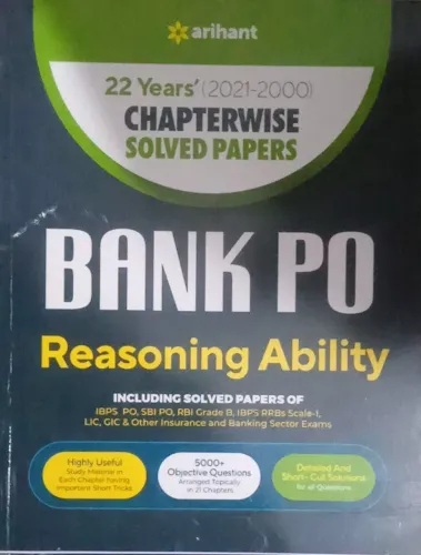 22 Years Bank PO Reasoning Ability Chapter wise Solved Papers (2023)