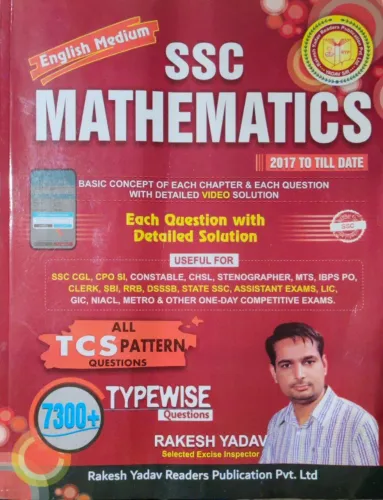 7300+ Typewise Questions for SSC Mathematics (2017 to Till Date) by Rakesh Yadav Sir (English Medium)