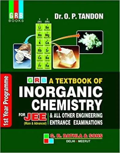 GRB A Textbook Of Inorganic Chemistry For Jee (1St Year Programme) - Examination 2020-21