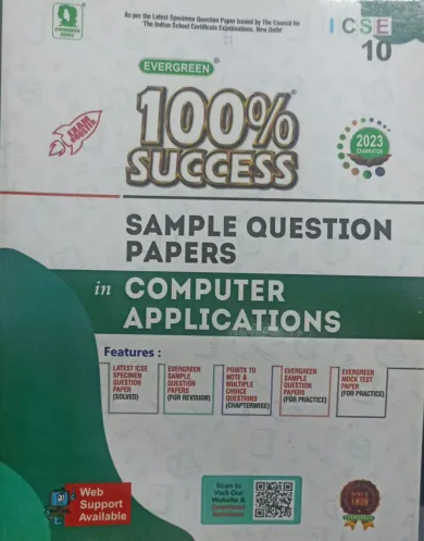 100% Success Sample Question Papers Icse Computer App.-10