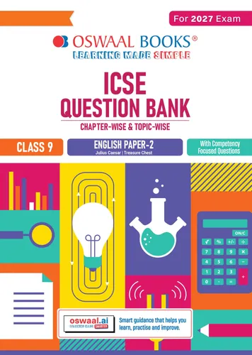ICSE Question Bank English Paper-2 (Literature) Class 9 For 2027 Exam | Chapter-wise & Topic-wise Revision Notes | Competency-focused Questions | Aligned with latest Syllabus & Exam Pattern