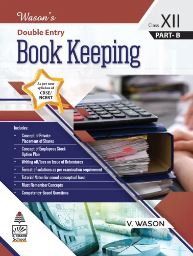 Wason's Double Entry Book Keeping Class XII Part B (9789355016522) - V. Wason