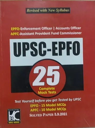 Upsc-epfo 25 Complete Mock Tests