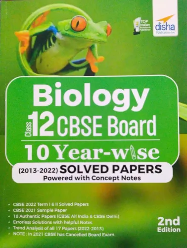 Biology 10 Year-wise Solved Papers-12 (CBSE)