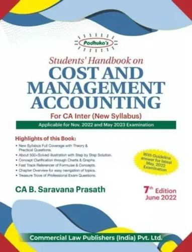 Students’ Handbook On Cost And Management Accounting