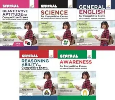 Study Package for SSC CGL/ CHSL/ MTS/ Stenographer/ SI/ State Exams-Set of 5 Books