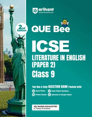ICSE Literature in English (Paper 2) Class 9 Exam Book | Quick Theory, Exam Pattern Questions & Sample Papers | As per Latest ICSE Syllabus | Que Bee 2nd Edition