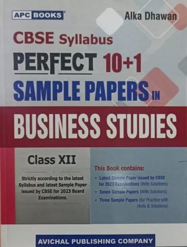 Perfect 10+1 Sample Papers Business Studies-12