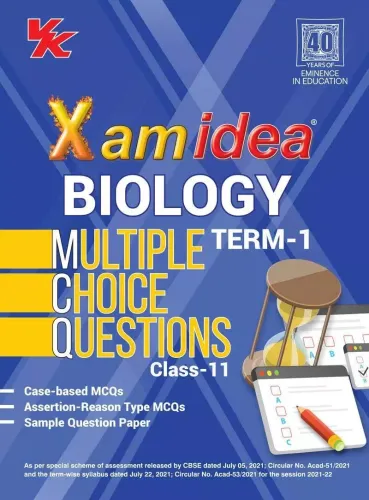 Xam Idea CBSE MCQs Chapterwise For Term I, Class 11 Biology (With massive Question Bank and OMR Sheets for real-time practise)