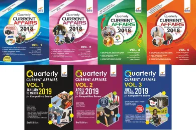 Quarterly Current Affairs September 2019 to January 2018 (Buy 7 Quarterly at price of 6) for Competitive Exams-Set of 7 Books