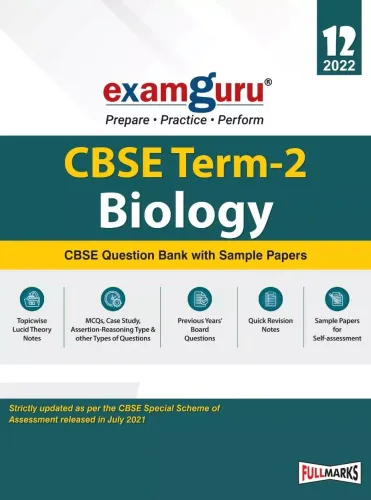 Examguru Biology CBSE Question Bank With Sample Papers Term 2 Class 12 for 2022 Examination