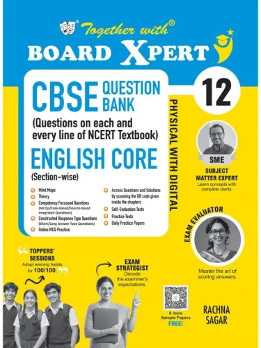 Together with Board Xpert CBSE Question Bank Class 12 English Core 2026-27 | Physical with Digital | Exclusive QR for Extra Mock Drills & Self-Evaluation Tests | PYQs & Competency-Based Questions (CBSE)