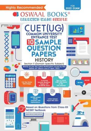 Oswaal NTA CUET (UG ) 10 Sample Question Papers, History (Entrance Exam Preparation Book 2022)