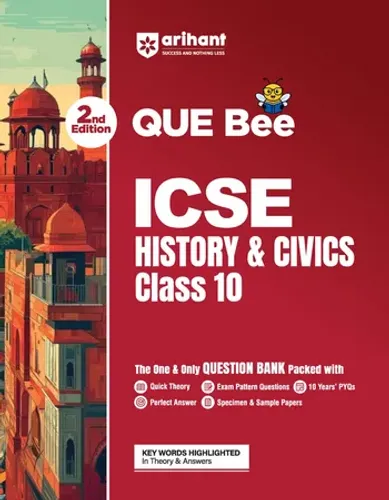 ICSE History & Civics Class 10 Exam | Quick Theory, Exam Pattern Questions & Sample Papers | As per Latest ICSE Syllabus | Que Bee 2nd Edition