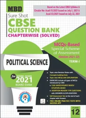 MBD Sure Shot CBSE Question Bank (political science) Class 12 (Paperback)