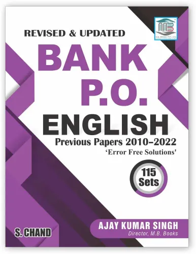 Bank PO English (Previous Year Papers from 2010-2022) 115 Sets (MB Books)