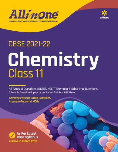 CBSE All In One Chemistry Class 11 for 2022 Exam (Updated edition for Term 1 and 2) 