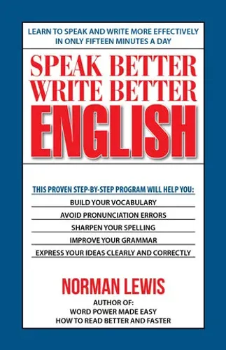 Speak Better Write Better - English