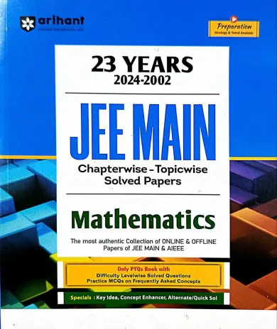 23 Years Jee Main C.w.t.w Solved Papers Mathematics