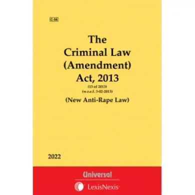 Criminal Law (Amendment) Act, 2013 (w.e.f. 03-02-2013) (New Anti-Rape Law)